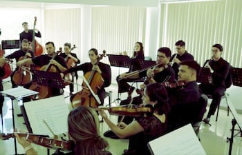 Imagen del concierto "Tributo a 100 años de guarania", que fue realizado en el Centro Cultural de la República El Cabildo.