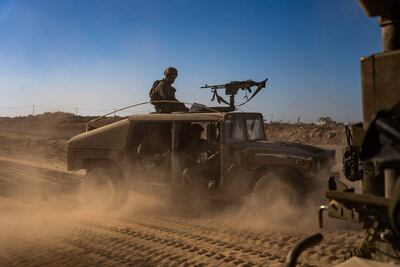 Soldados israelíes durante una operación en Gaza.