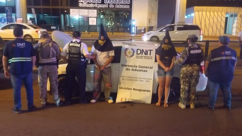 Pareja detenida en el Puente de la Amistad con más de 133 kilos de marihuana