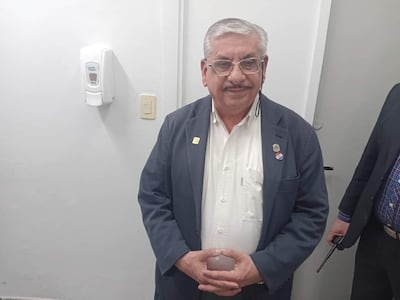 Isaías Fretes, ministro de Salud, en la sesión del Instituto de Previsión Social.