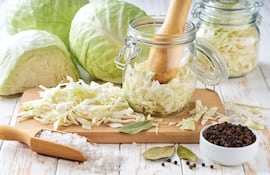 Preparación del chucrut.