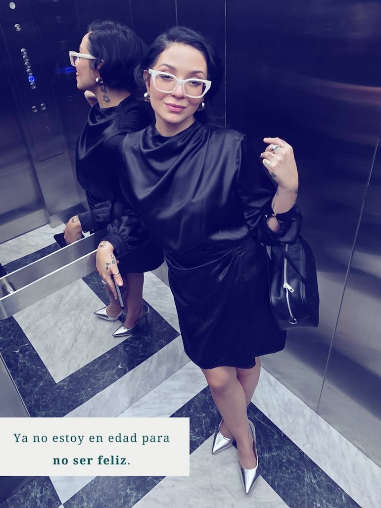 “Ya no estoy en edad para no ser feliz", aseguró Andrea Valobra. (Instagram/Andrea Valobra)