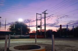 Amanecer en el Chaco paraguayo.