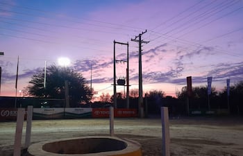 Amanecer en el Chaco paraguayo.