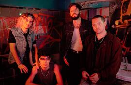 La agrupación argentina de indie rock 1915 era una de las invitadas al festival Nómada.