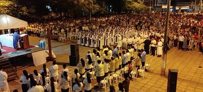 Presencia multitudinaria en el lanzamiento del jubileo de la Diocesis de Coronel Oviedo.
