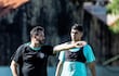 Indicaciones del entrenador Pablo Andrés “Vitamina” Sánchez (52 años) a Giovanni Emmanuel Bogado (24).