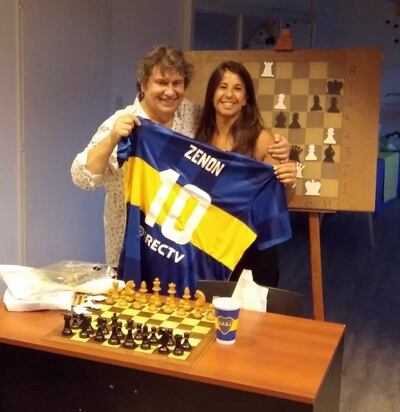 Buenos Aires 2024. Con Paola Elisa Maggiolo y mi camiseta de Boca.