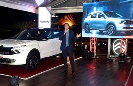 Jorge Pecci, presidente de Automaq, en  la presentación oficial del Citroën SUV Aircross.