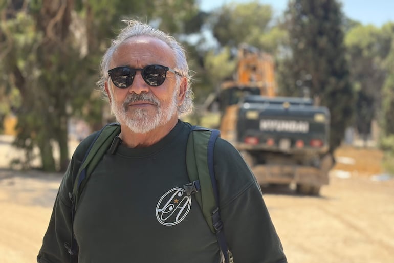 Mounir Kleibo, uno de los más de cien herederos palestinos que reclama la tierra donde será construida la nueva embajada.