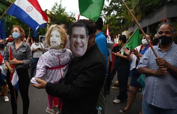 Horacio Cartes protesta