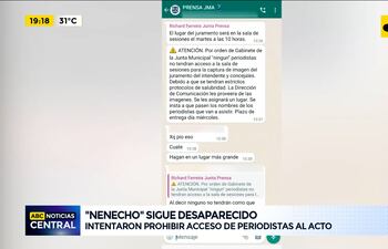 Intentaron prohibir el acceso a periodistas en el juramento de Óscar "Nenecho" Rodríguez