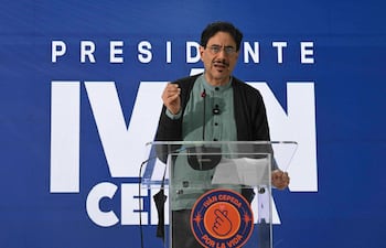 El candidato presidencial por el movimiento "Pacto Histórico", Iván Cepeda.