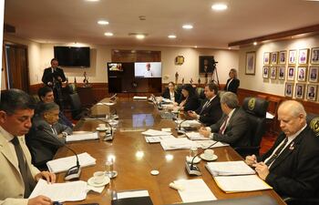 Sesión de la Corte Suprema de Justicia.