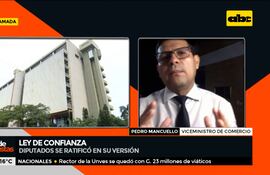 Ley de Confianza: Viceministro de Comercio apoya versión de Senadores