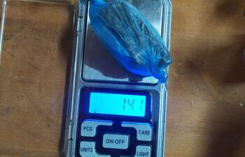 La marihuana que fue hallada en poder de una alumna en un colegio franqueño.