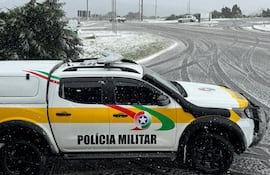 La Policía Militar del Brasil intervino la situación en las carreteras. Gentileza