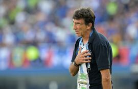 Gustavo Costas, director técnico de Racing Club de Avellaneda, campeón de la Copa Sudamericana 2024.