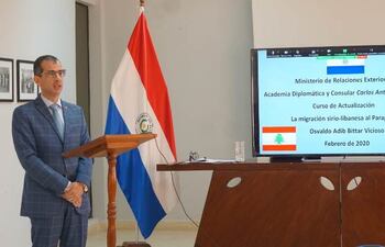 Imagen de archivo: Osvaldo Adib Bittar Vicioso, exembajador paraguayo en Líbano.