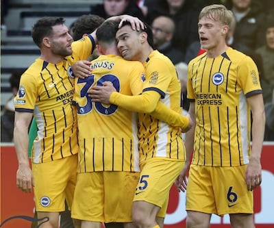 Festejo del gol del paraguayo Diego Alexander Gómez Amarilla (22 años) para Las Gaviotas.