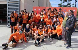 Componentes del Departamento de Remo del Sajonia, luego del exitoso torneo Interclubes.