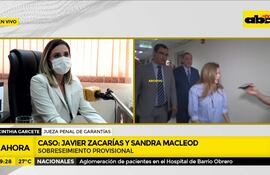 Blanquean a Javier Zacarías Irún y a Sandra McLeod