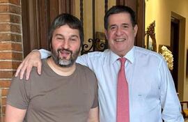 Ariel García Furfaro con Horacio Cartes.