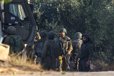 Soldados israelíes durante un operativo en Cisjordania.