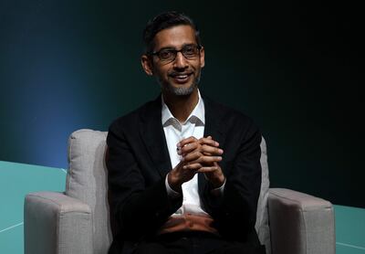 Sundar Pichai, CEO de Google y Alphabet Inc. 