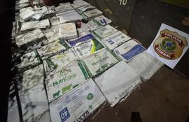 La carga de 1.030 kilos de marihuana estaba en un camión con chapa paraguaya.