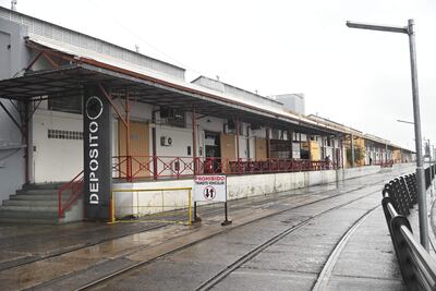 Galpones A, B, C y G, de la ANNP en el ex Puerto de Asunción que se pretende alquilar.