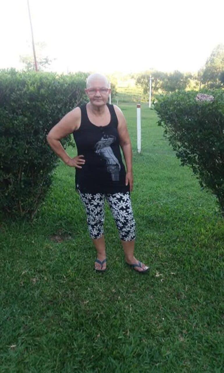 Abuela con cáncer, promesero, Caacupé