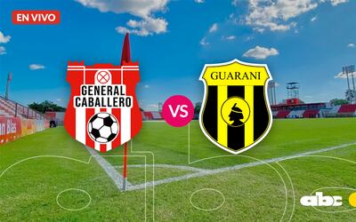 General Caballero vs. Guaraní, en vivo.