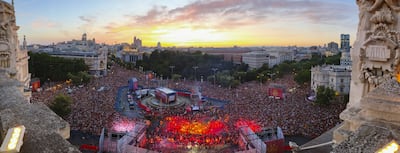 Celebración del Mundial en Madrid