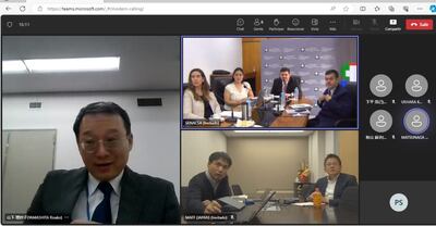 Reunión virtual del Senacsa, con autoridades sanitarias del Japón.