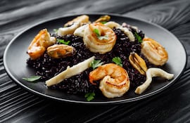Arroz negro.