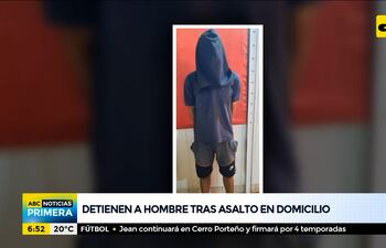 Detienen a hombre tras asalto en domicilio