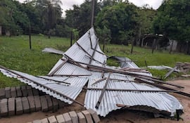 Temporal daño 63 viviendas en Humaitá.