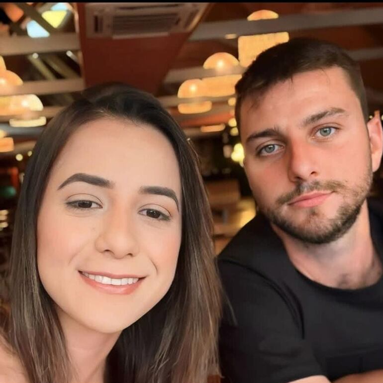 Gracieli Conrad López, víctima, y Gabriel Pablo Devitte, imputado.