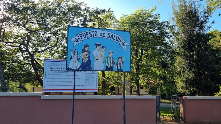 Cuadro ubicada frente a la USF de Tañarandy, San Ignacio, Misiones.