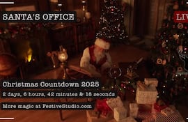 Santa Cam en vivo: mirá los preparativos de Papá Noel en el Polo Norte