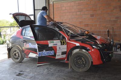 El Peugeot 208 Rally4 #73 de Carlos Bogado y Enrique Benítez, ya está presto para afrontar el TCR50 en la F2 y la clase RC4A.