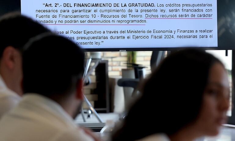 Reunión de la Presidencia de la República con estudiantes universitarios sobre Arancel Cero.