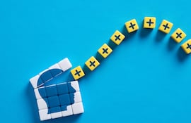 Concepto de pensamiento positivo.