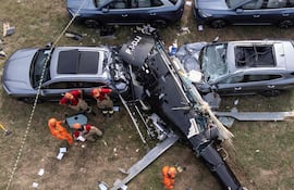 Dos helicópteros chocaron en el aire en Río de Janeiro, Brasil, y dejaron un saldo de seis muertos, entre ellos, el youtuber argentino Gaspi y el cantante de Estados Unidos Oliver Gree.