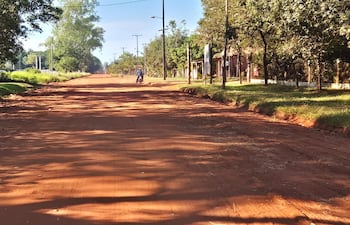 Así luce el camino de la compañía Piraretã de Valenzuela tras los trabajos realizados por vecinos.