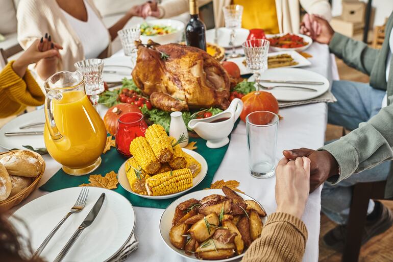 Concepto de cena de Acción de gracias, o Thanksgiving.