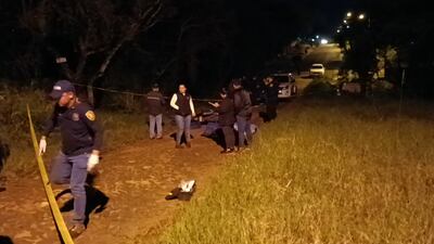 Lugar donde fueron ejecutados dos personas por un sicario que ya está identificado por los investigadores.