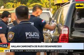Hallaron camioneta del empresario ruso desaparecido