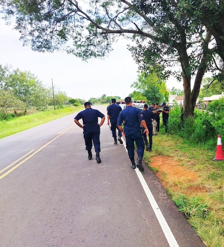 La rápida reacción policial permitió la captura de los dos jóvenes.